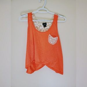 Crochet Back Crop Top